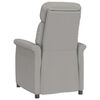 vidaXL Light Grey Recliner Chair Light gray 70.5 x 96.5 x 95 cm fabric