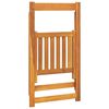 vidaXL Garden Chair Set of 4 Natural Wood Solid Acacia Wood Standard