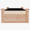 vidaXL Garden Raised Bed Natural wood Solid fir wood, Non-woven fabric