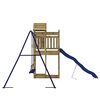 vidaXL Outdoor Playset Pine, Blue Treated Pinewood, Polypropylene Large
