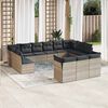 vidaXL Garden Sofa Set Light Grey