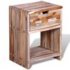vidaXL Cabinet Various shades of teak Reclaimed teak wood Storage