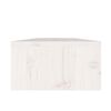 vidaXL Monitor Stand White Solid pine wood 19.7x9.4x5.1 in Monitor Stand
