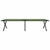 vidaXL Folding Camping Bed Manual 2 pcs Green 82.68 x 31.50 x 18.11 in