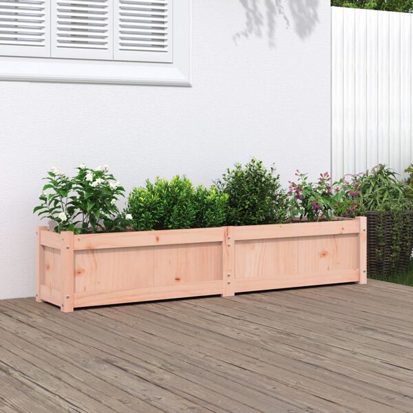vidaXL Garden Planter Natural Wood Solid Douglas Fir wood Large Sturdy