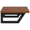 vidaXL Basin Shelf Wall Mounted Steel and Solid Wood Oak