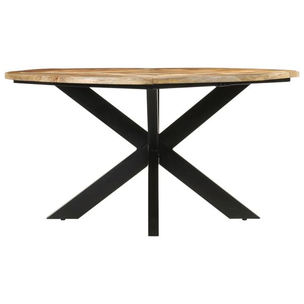 vidaXL Dining Table Natural Wood Solid Mango Wood Large