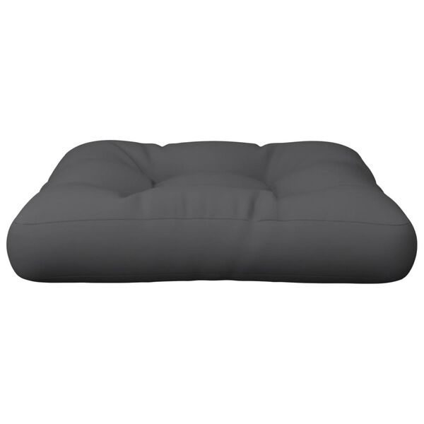 vidaXL Pallet Cushion Anthracite 100% Polyester 23.6x24.2x3.9 in