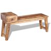 vidaXL Bench Brown Solid Mango Wood Medium Entryway Bench Rectangular