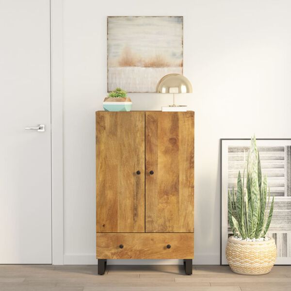 vidaXL Highboard Honey brown and black
