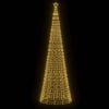 vidaXL LED Christmas Tree Warm white Copper, Iron 196.9 inches