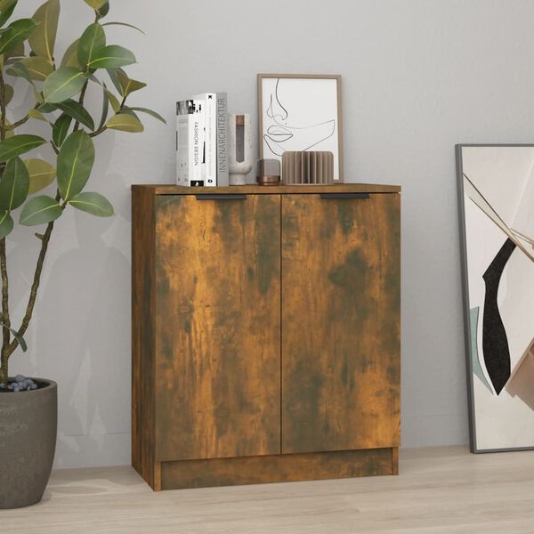 vidaXL Sideboard Smoked oak Engineered wood Medium Sideboard