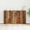 vidaXL Sideboard 2 pcs Old Wood 23.62 x 12.20 x 27.56 in