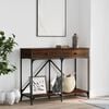 vidaXL Console Table Brown oak Engineered wood, steel Medium
