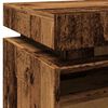 vidaXL Bedside Cabinet Set of 2 Old wood Engineered wood Medium