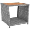 vidaXL Garden Lounge Set Grey PE Rattan, steel, solid acacia wood Standard