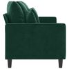 vidaXL 3-seater Sofa Dark Green Velvet (100% polyester), metal, textilene