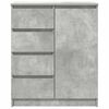 vidaXL Sideboard Concrete Grey Engineered Wood Medium Sideboard
