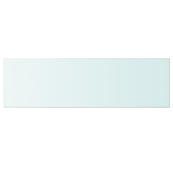 vidaXL Glass Panel Clear Tempered Glass 39.4x11.8 in Glass Shelf Panel