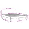 vidaXL Bed Frame Sonoma oak Engineered wood, metal King Size Modern