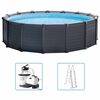 INTEX Swimming Pool Graphite grey High-density plastic Large Durable