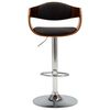 vidaXL Bar Chair Set of 2 Gray and brown