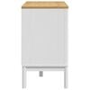 vidaXL Drawer Cabinet White Solid pine wood Medium Chest of Drawers