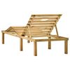 vidaXL Sun Lounger Natural Pine Treated Pine Wood Standard