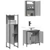 vidaXL Bathroom Furniture Set Gray sonoma