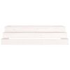 vidaXL Planter White Solid pine wood 43.3 x 43.3 x 10.6 in Planters