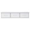 vidaXL Drawer Shelf High gloss white Engineered wood Medium