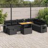 vidaXL Garden Sofa Set Black, Grey, Dark Grey