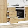 vidaXL Kitchen Base Cabinet Artisan Oak Engineered Wood Standard