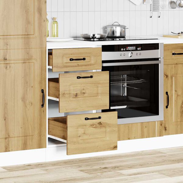 vidaXL Kitchen Base Cabinet Artisan Oak Engineered Wood Standard