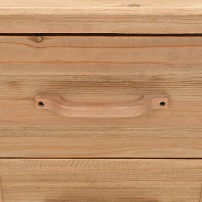 vidaXL Side Cabinet Solid Wood Fir 19.7"x13.8"x22.4"