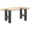 vidaXL Coffee Table Leg Set of 2 Anthracite Powder-coated steel Small