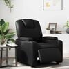 vidaXL Electric Recliner Chair Black Faux Leather