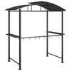 vidaXL BBQ Gazebo Anthracite Steel Large Seats Many BBQ Gazebo