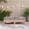 vidaXL Garden Footstool Grey and Wood