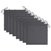 vidaXL Garden Chair Set of 8 Anthracite Solid Acacia Wood Standard