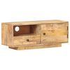 vidaXL TV Cabinet Natural mango wood Solid mango wood Medium TV Cabinet
