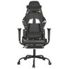 vidaXL Gaming Chair Black and Camouflage
