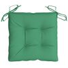vidaXL Chair Cushions 6 pcs Green 15.7"x15.7"x2.8" Oxford Fabric