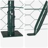 vidaXL Fence with Posts Green 1.4 x 50 m PVC-coated steel