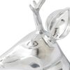 vidaXL Deer Head Decoration Silver Aluminum Large Deer Head Decoration