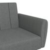vidaXL Sofa Bed Dark Gray Fabric (100% Polyester) 2-Seater