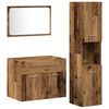 vidaXL Bathroom Furniture Set 3 pcs Old Wood 23.6" x 15.2" x 18.1