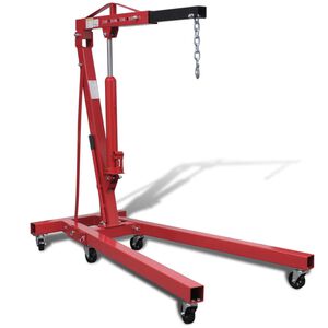 vidaXL Folding Engine Crane 2 ton 194.4 lb