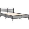 vidaXL Bed Frame Gray Sonoma Engineered wood, metal, plywood