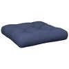 vidaXL Pallet Cushion Set of 2 Navy Blue 100% polyester 23.6x23.6x4.7 in